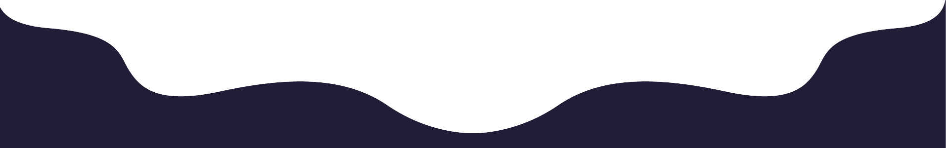 Abstract wavy shape with white center and dark navy blue curved borders on top and bottom.